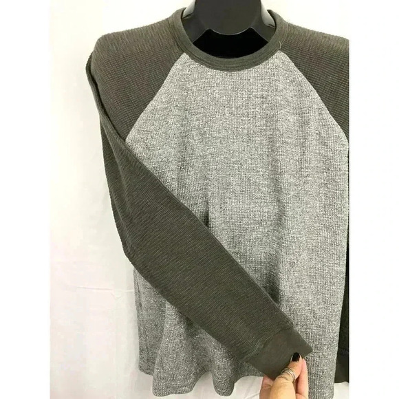 Lucky Brand Strong Boy Thermal XL Men's Long Sleeve Raglan Tee Shirt - Picture 7 of 9